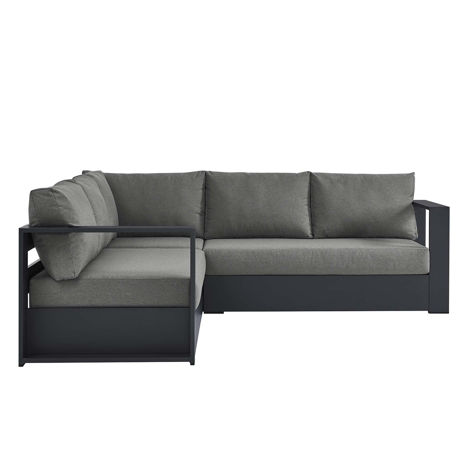 Tahoe 3-Piece Outdoor Patio Powder-Coated Aluminum Sectional Sofa Set by Modway