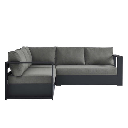 Tahoe 3-Piece Outdoor Patio Powder-Coated Aluminum Sectional Sofa Set by Modway