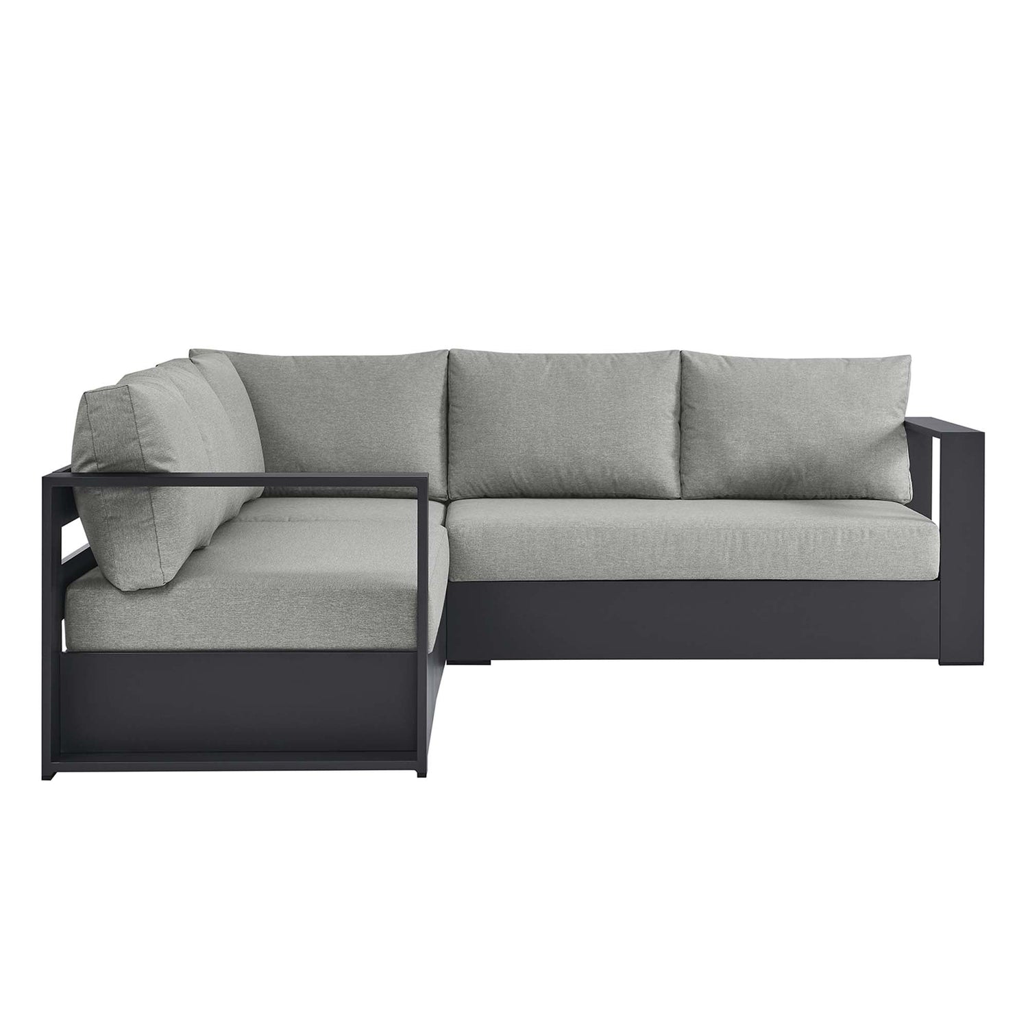 Tahoe 3-Piece Outdoor Patio Powder-Coated Aluminum Sectional Sofa Set by Modway