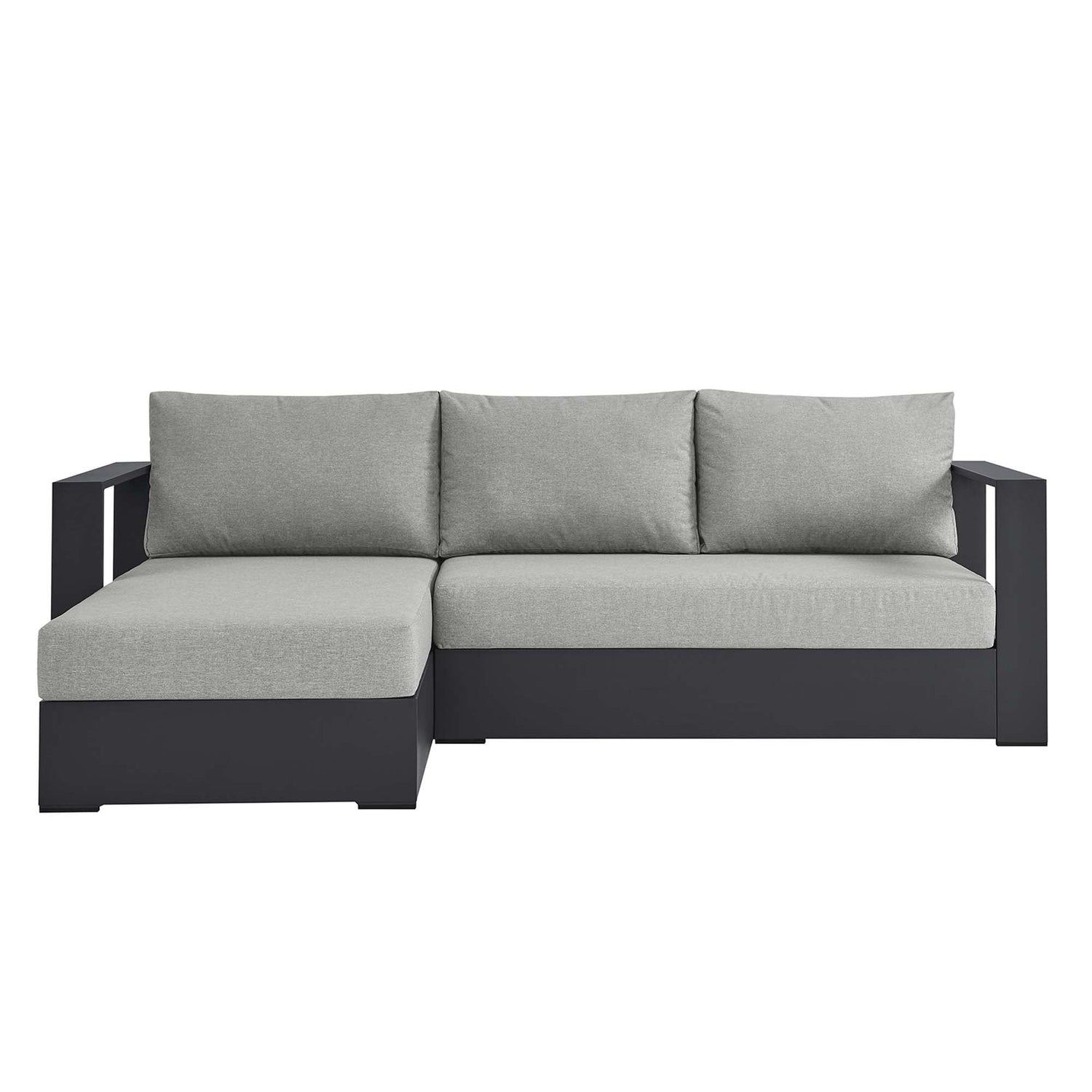 Tahoe 2-Piece Outdoor Patio Powder-Coated Aluminum Left-Facing Chaise Sectional Sofa Set by Modway