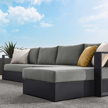 Tahoe 3-Piece Outdoor Patio Powder-Coated Aluminum Right-Facing Chaise Sectional Sofa Set by Modway