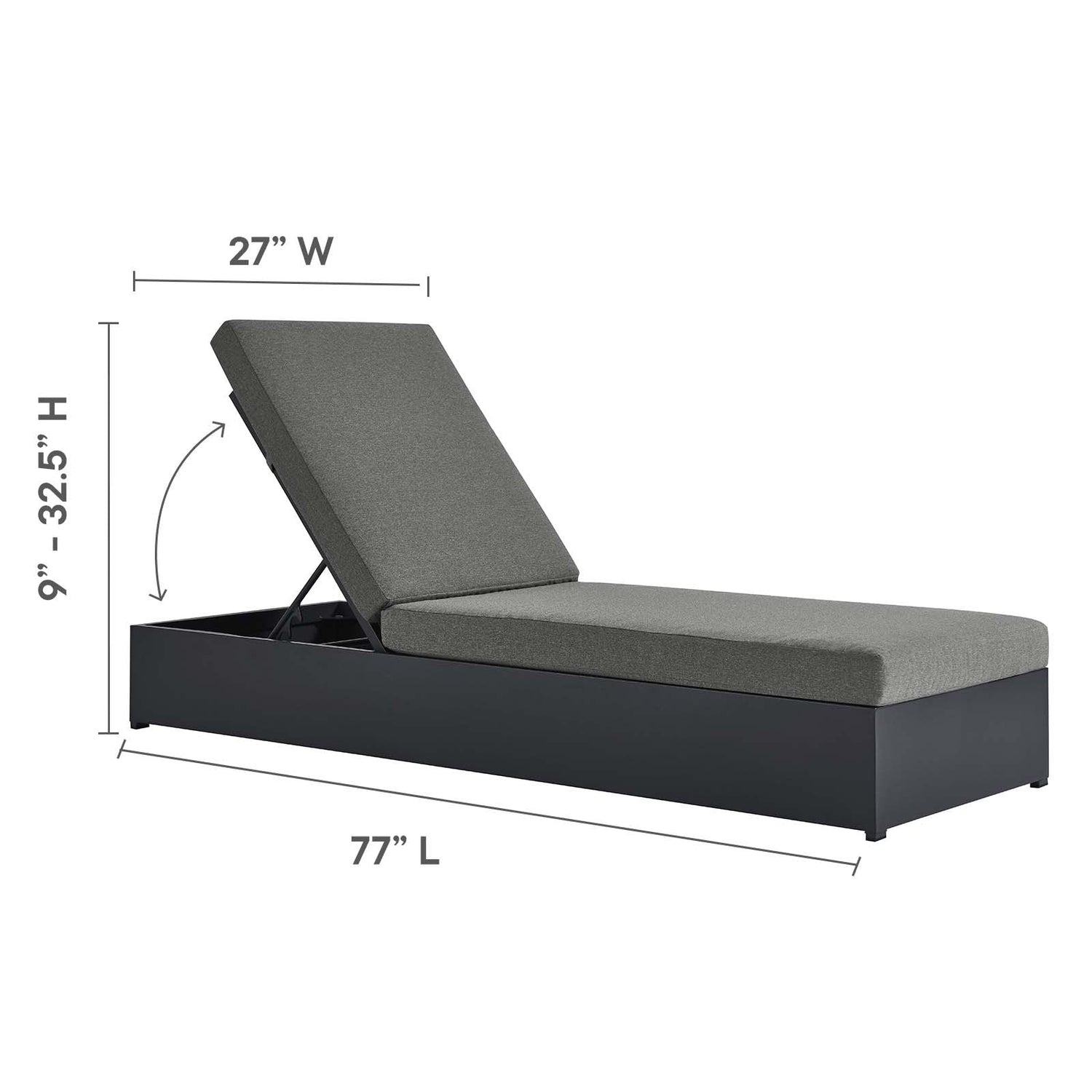 Tahoe Outdoor Patio Powder-Coated Aluminum 3-Piece Chaise Lounge Set By HouseBean