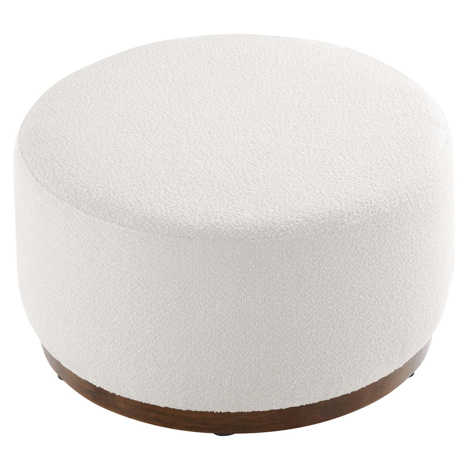 Tilden Large 29&quot; Round Boucle Upholstered Ottoman by Modway