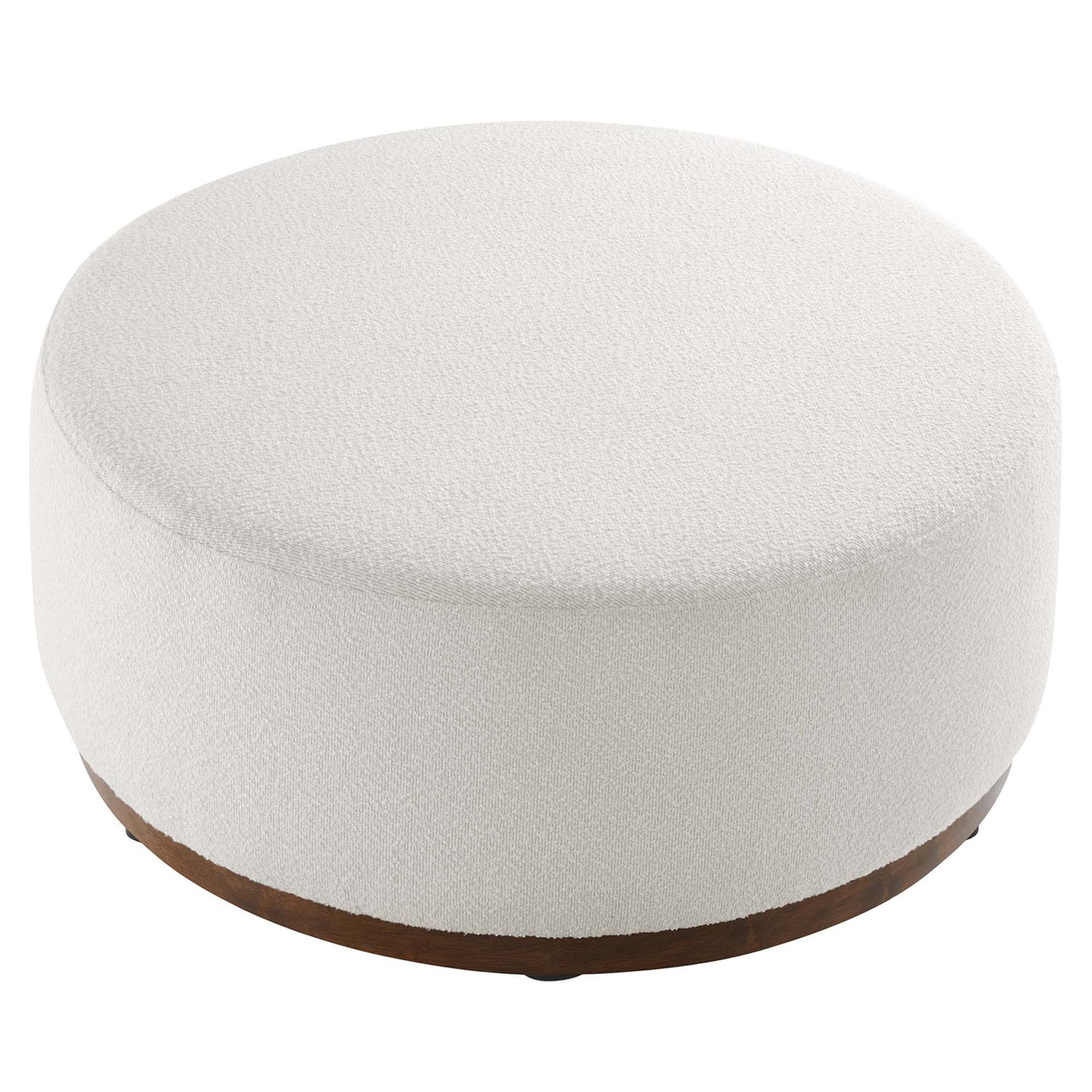 Tilden Large 38&quot; Round Boucle Upholstered Ottoman by Modway
