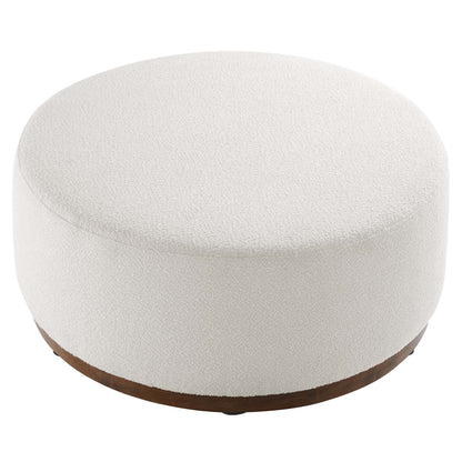 Tilden Large 38&quot; Round Boucle Upholstered Ottoman by Modway