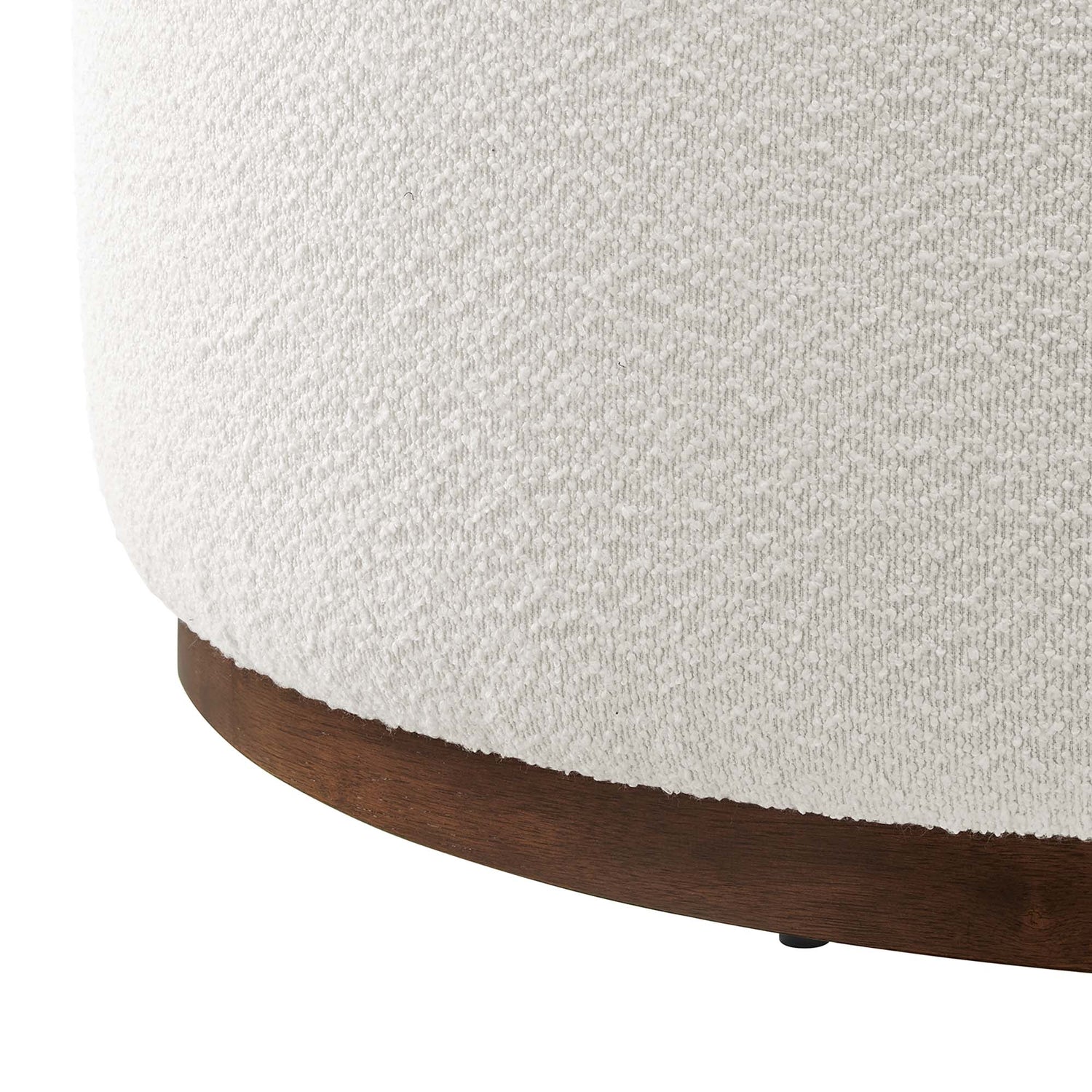 Tilden Large 38&quot; Round Boucle Upholstered Ottoman by Modway