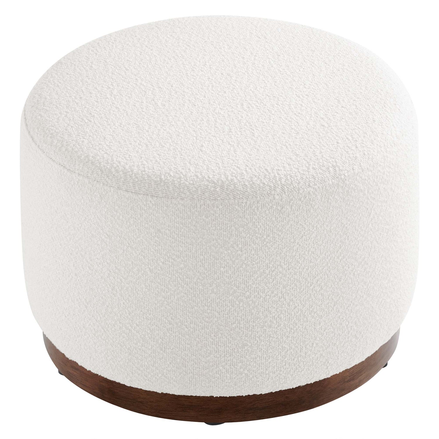 Tilden Large 23&quot; Round Boucle Upholstered Ottoman by Modway