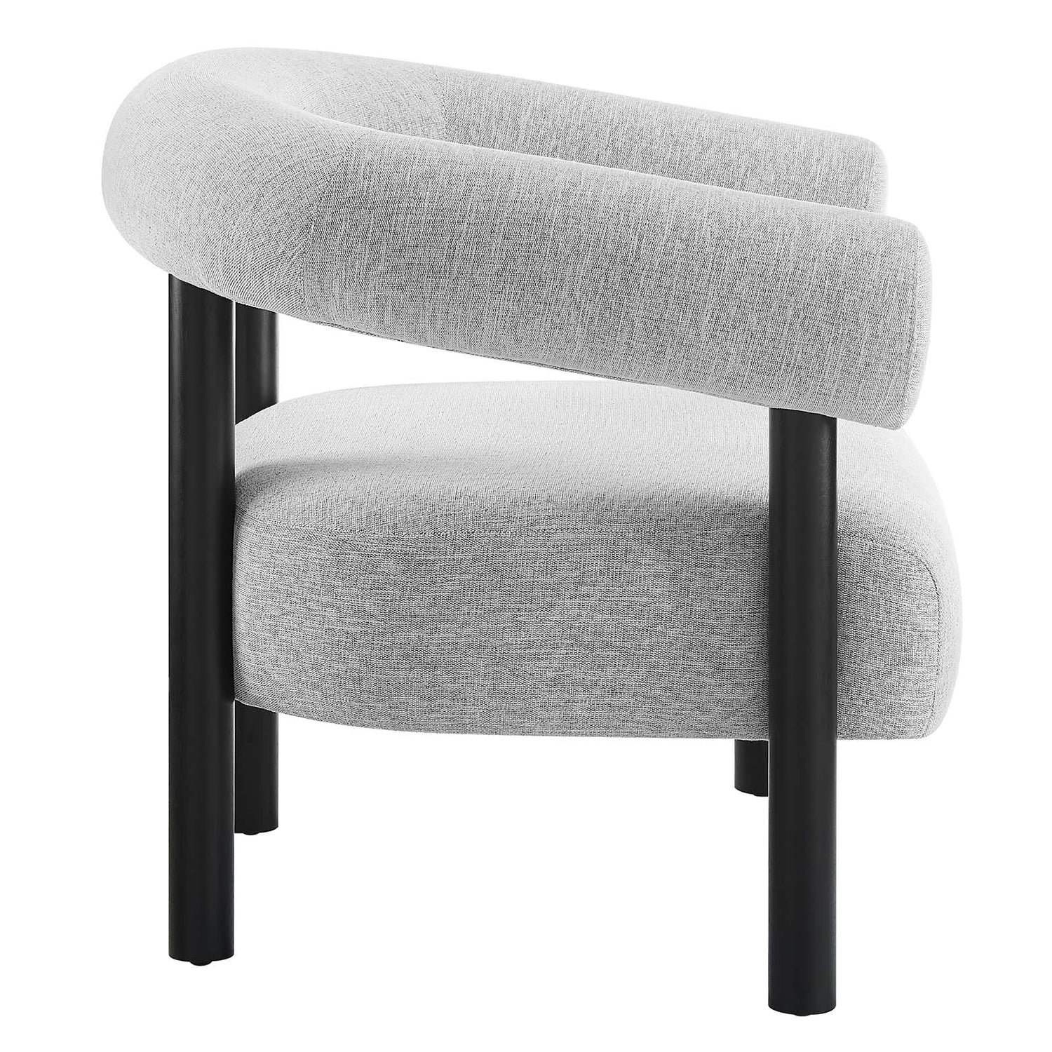 Sable Upholstered Fabric Armchair By HouseBean