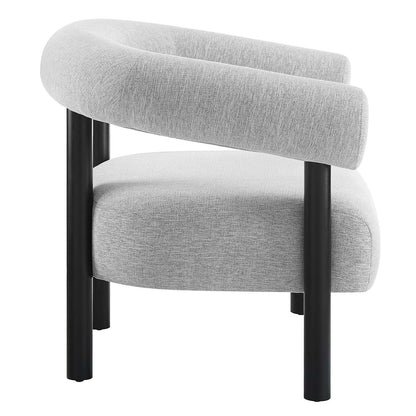 Sable Upholstered Fabric Armchair By HouseBean