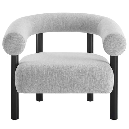 Sable Upholstered Fabric Armchair By HouseBean