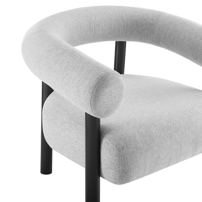 Sable Upholstered Fabric Armchair By HouseBean