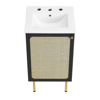 Chaucer Bathroom Vanity with White Basin Included by Modway