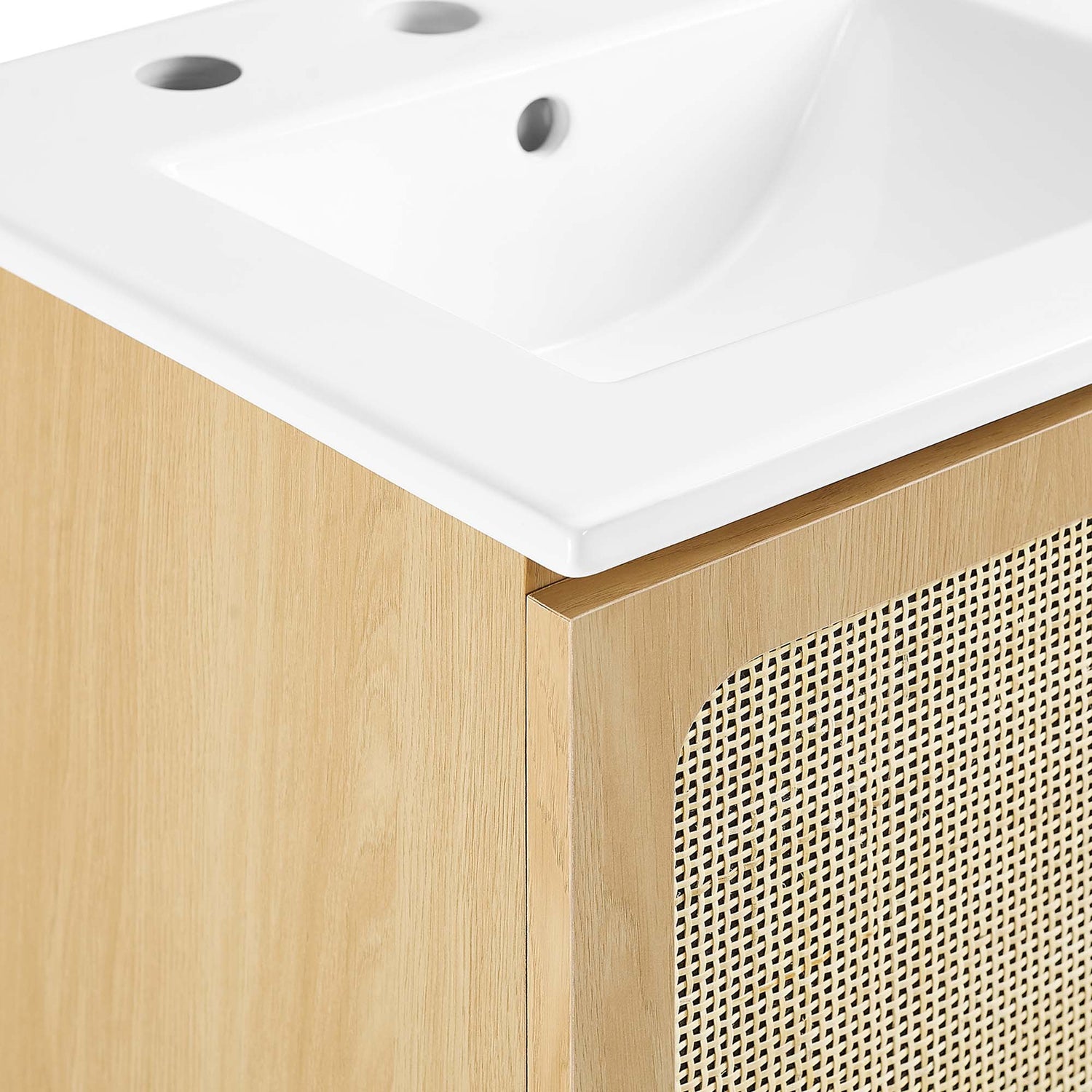Chaucer Bathroom Vanity with White Basin Included by Modway