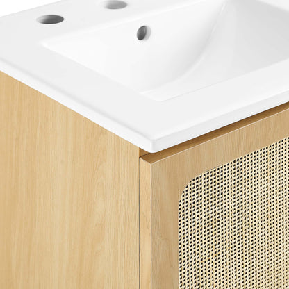 Chaucer Bathroom Vanity with White Basin Included by Modway