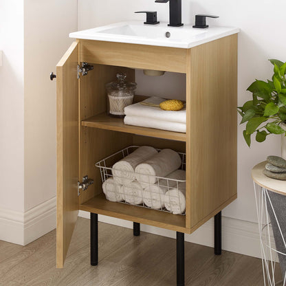 Chaucer Bathroom Vanity with White Basin Included By HouseBean