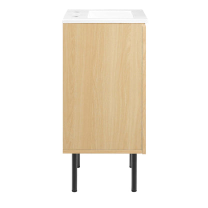 Chaucer Bathroom Vanity with White Basin Included by Modway