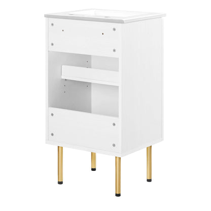 Chaucer Bathroom Vanity with White Basin Included by Modway