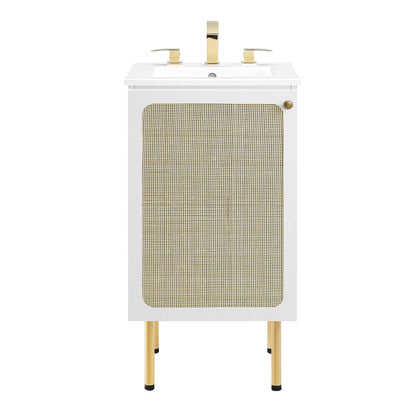 Chaucer Bathroom Vanity with White Basin Included by Modway