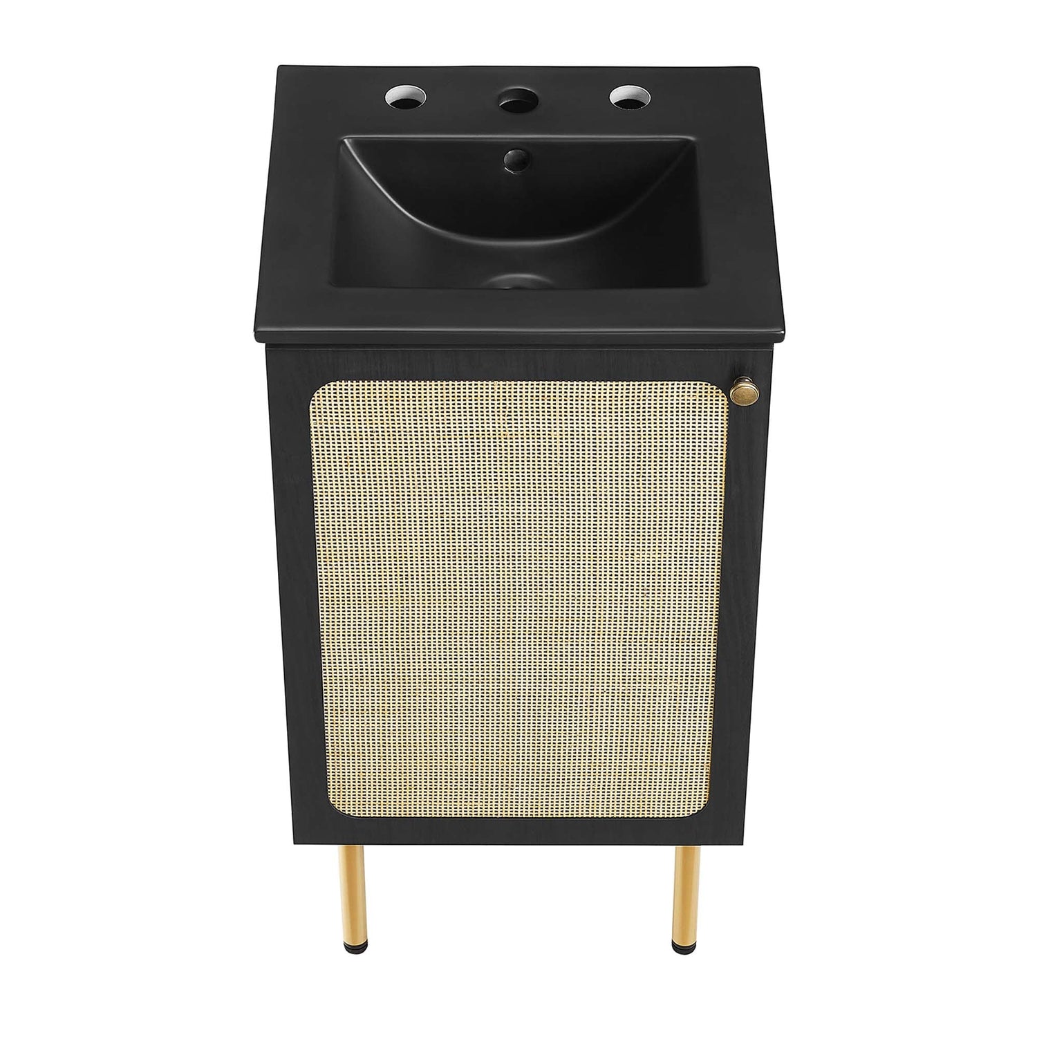 Chaucer Bathroom Vanity with Black Basin Included by Modway