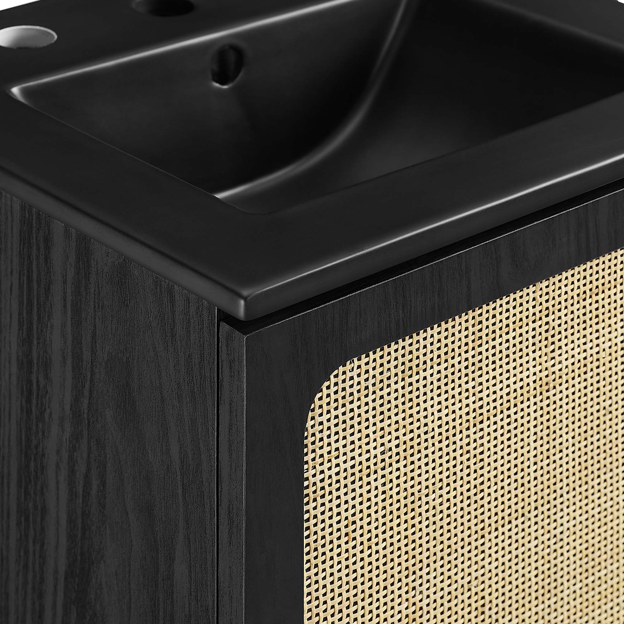Chaucer Bathroom Vanity with Black Basin Included by Modway