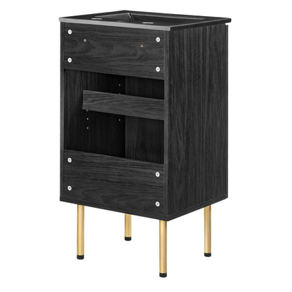 Chaucer Bathroom Vanity with Black Basin Included By HouseBean