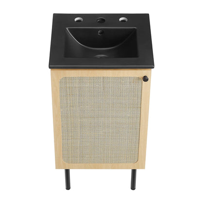 Chaucer Bathroom Vanity with Black Basin Included by Modway
