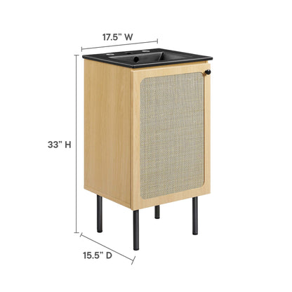 Chaucer Bathroom Vanity with Black Basin Included by Modway