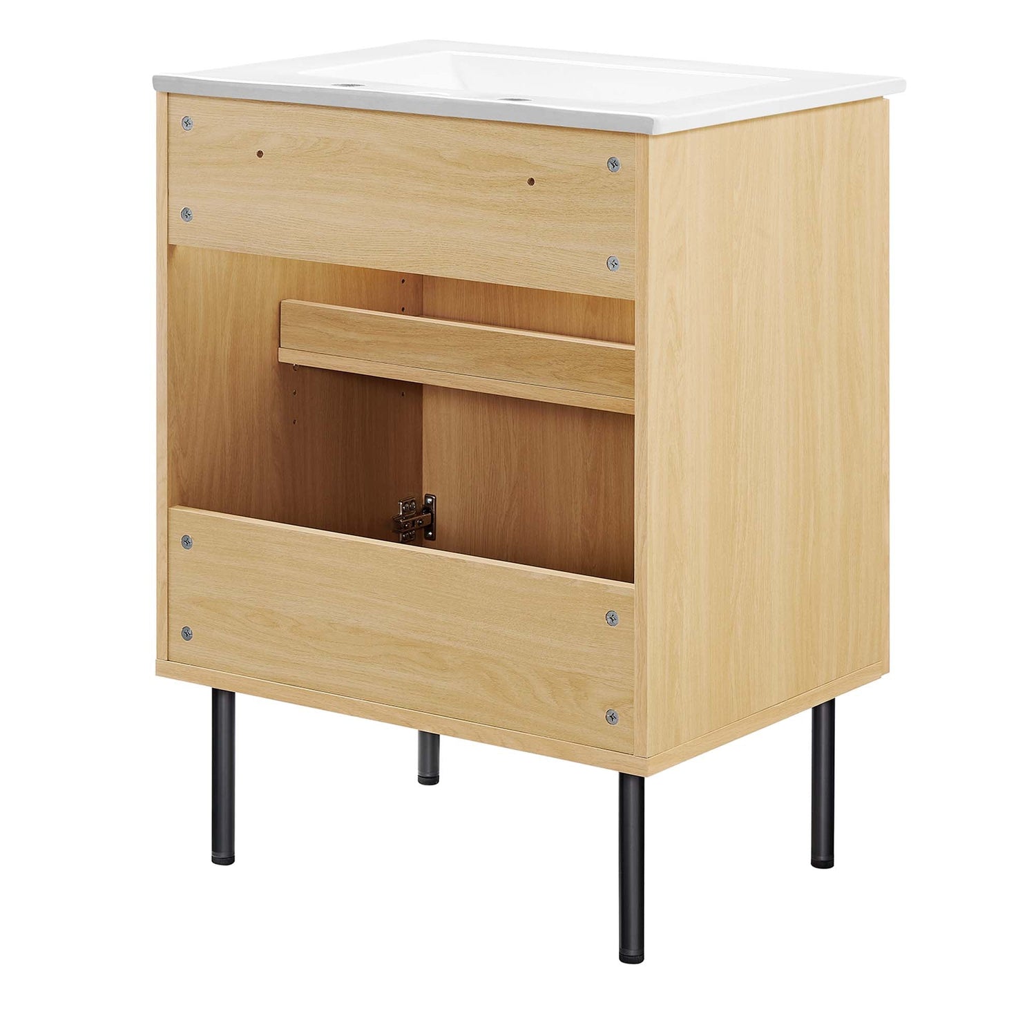 Chaucer Bathroom Vanity with White Basin Included by Modway