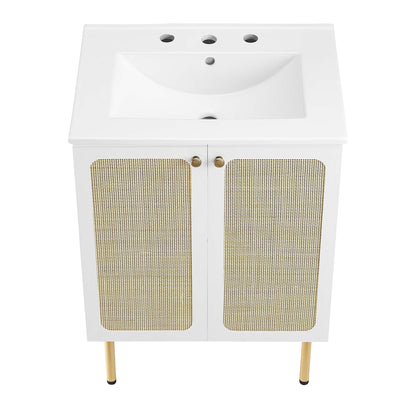 Chaucer Bathroom Vanity with White Basin Included by Modway
