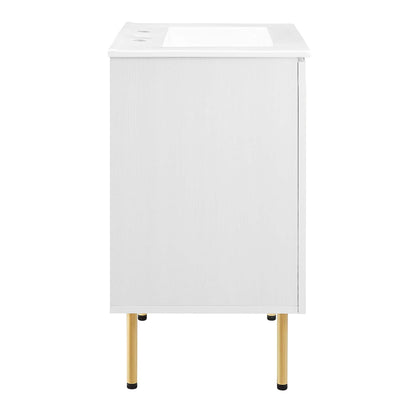 Chaucer Bathroom Vanity with White Basin Included by Modway