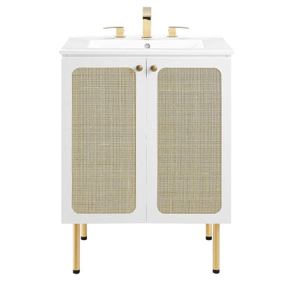 Chaucer Bathroom Vanity with White Basin Included by Modway