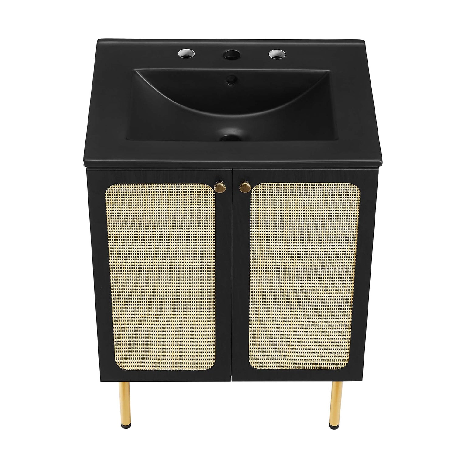 Chaucer Bathroom Vanity with Black Basin Included by Modway