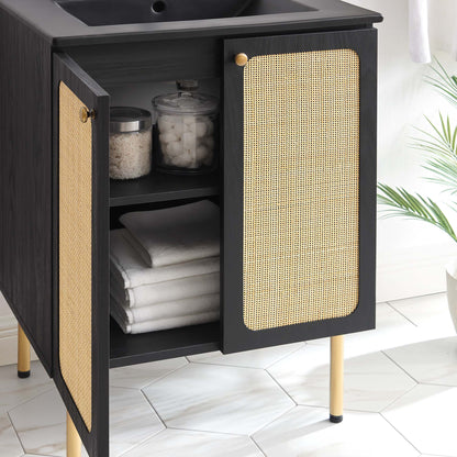 Chaucer Bathroom Vanity with Black Basin Included by Modway