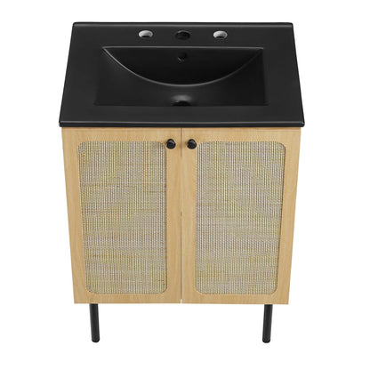 Chaucer Bathroom Vanity with Black Basin Included By HouseBean