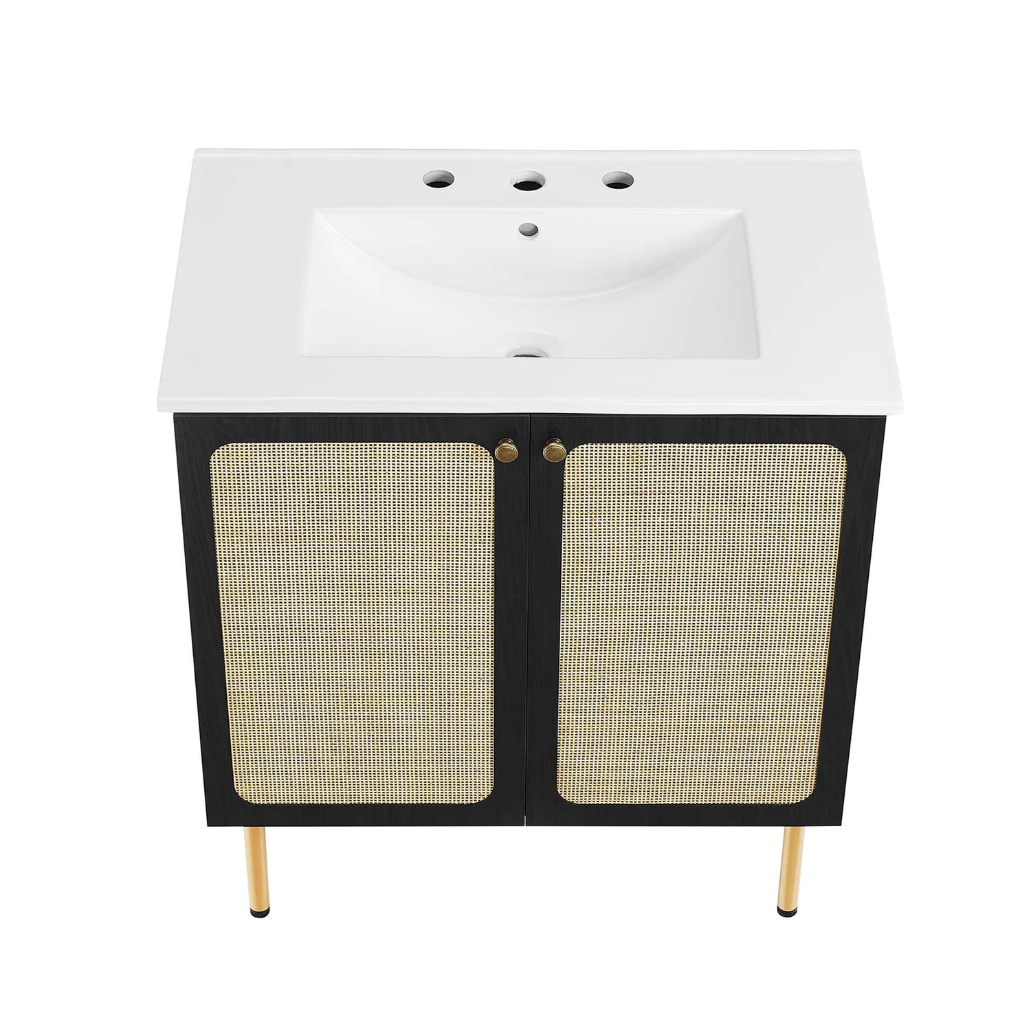Chaucer Bathroom Vanity with White Basin Included by Modway