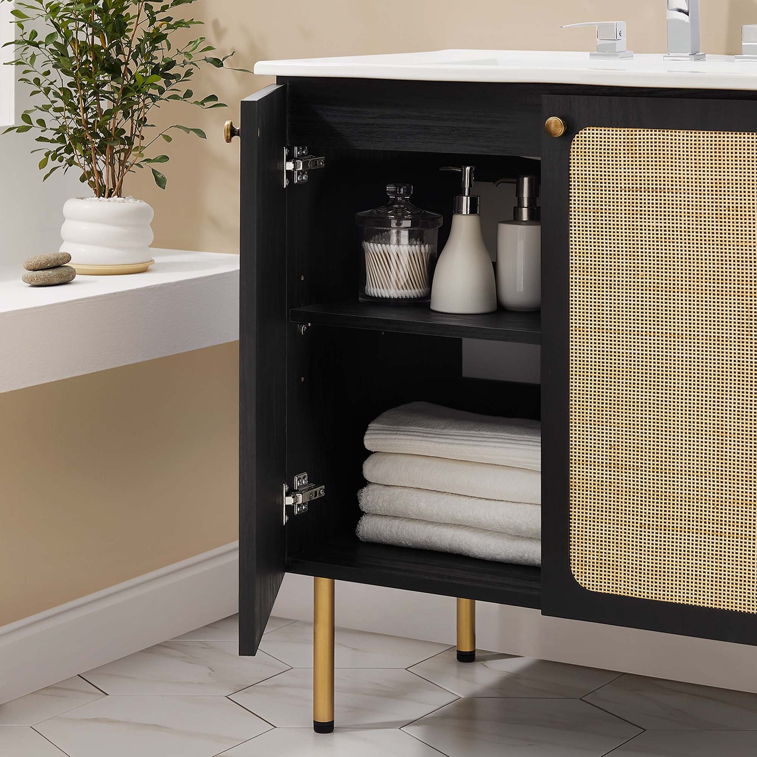 Chaucer Bathroom Vanity with White Basin Included by Modway