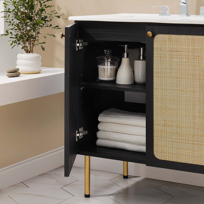 Chaucer Bathroom Vanity with White Basin Included by Modway