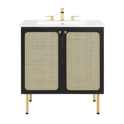 Chaucer Bathroom Vanity with White Basin Included by Modway
