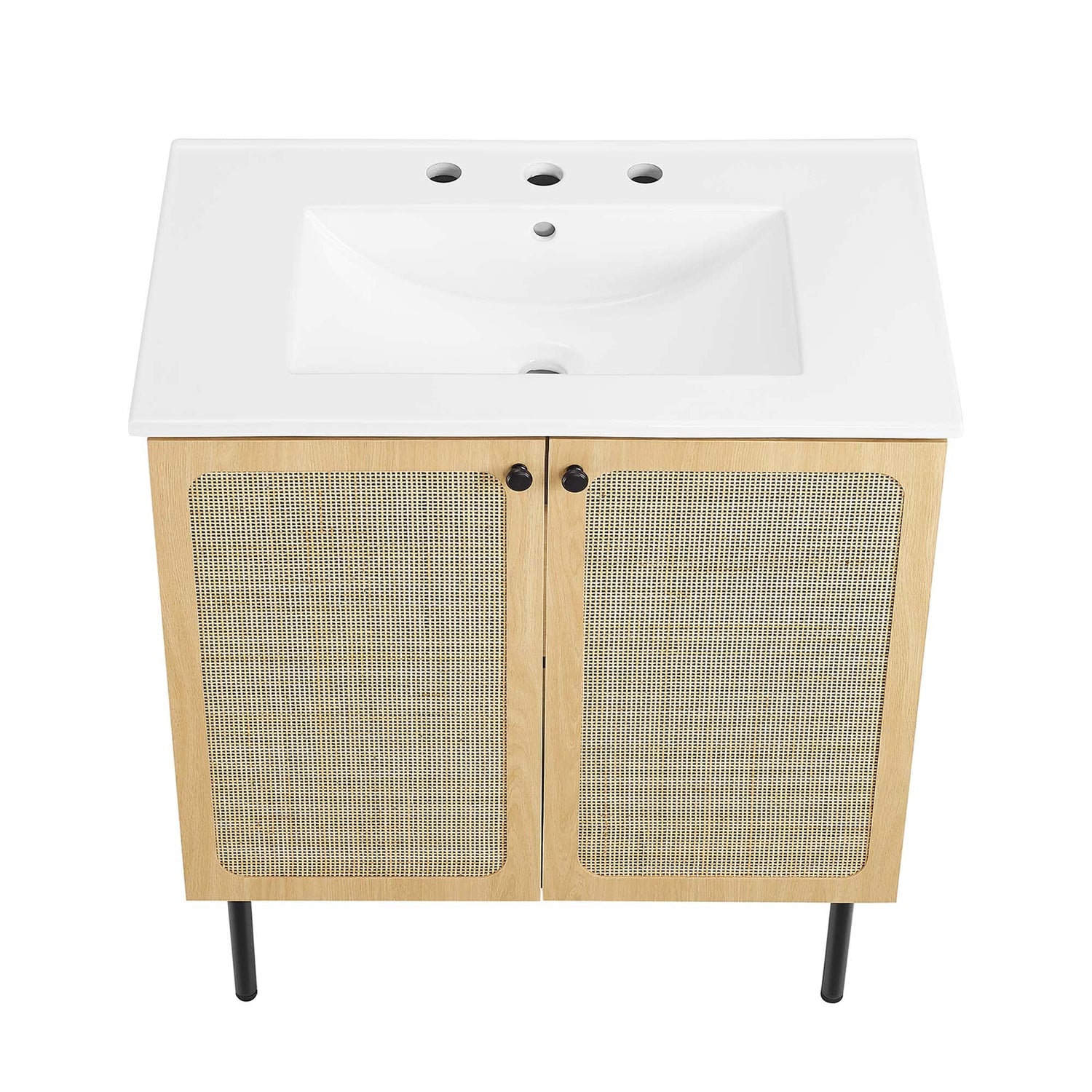 Chaucer Bathroom Vanity with White Basin Included by Modway