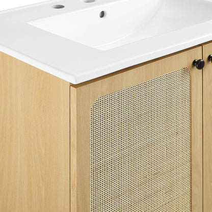 Chaucer Bathroom Vanity with White Basin Included by Modway