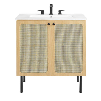 Chaucer Bathroom Vanity with White Basin Included by Modway