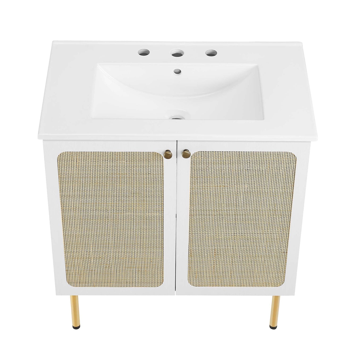 Chaucer Bathroom Vanity with White Basin Included by Modway