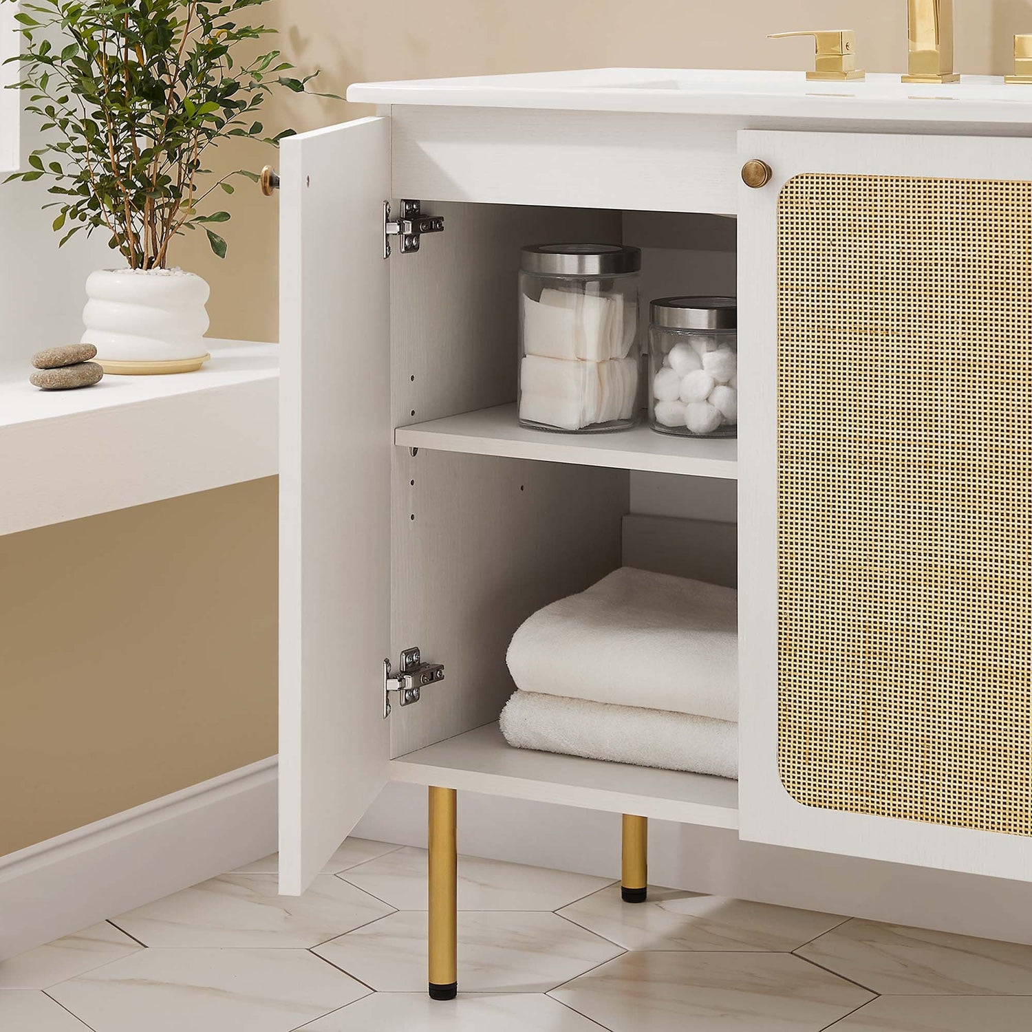 Chaucer Bathroom Vanity with White Basin Included by Modway