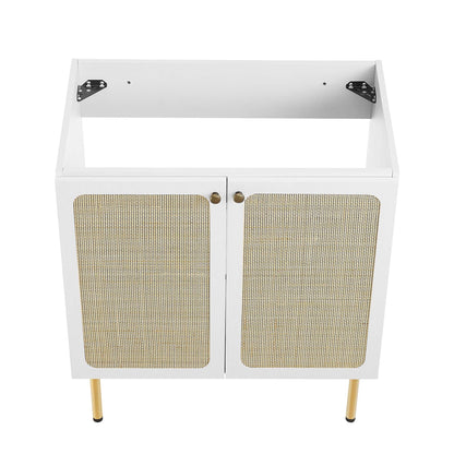 Chaucer Bathroom Vanity with White Basin Included by Modway