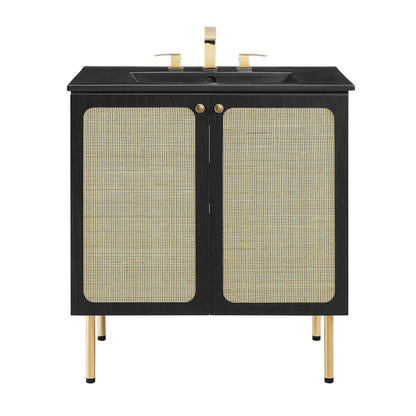 Chaucer Bathroom Vanity with Black Basin Included by Modway