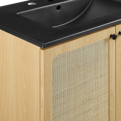 Chaucer Bathroom Vanity with Black Basin Included by Modway