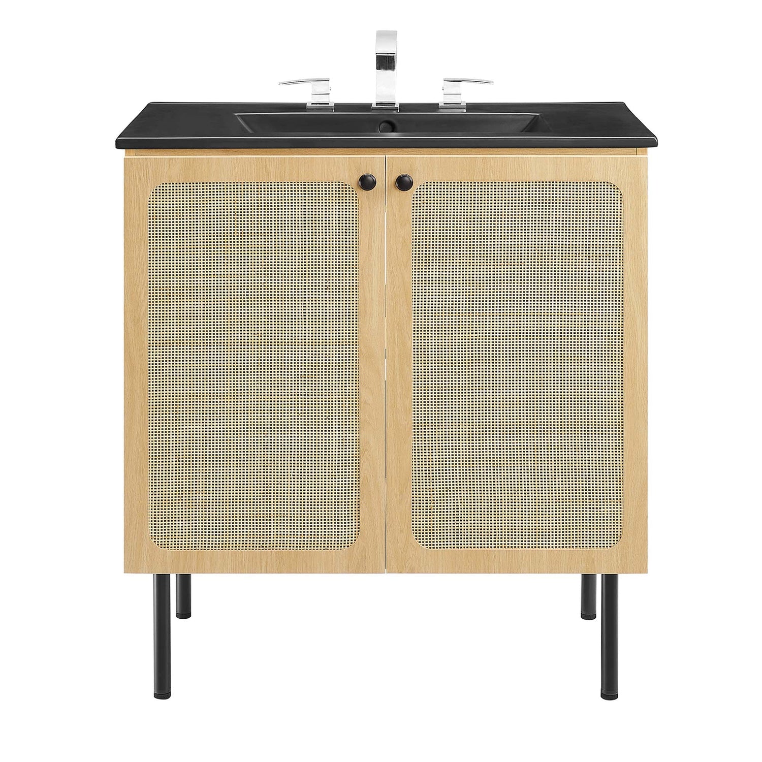 Chaucer Bathroom Vanity with Black Basin Included by Modway