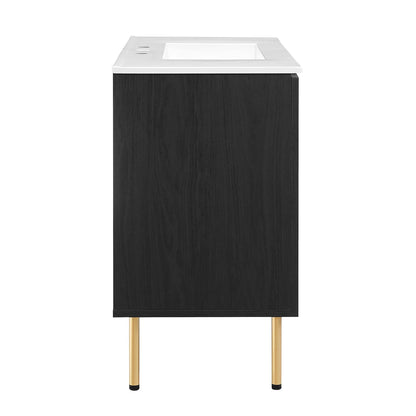 Chaucer Bathroom Vanity with White Basin Included by Modway