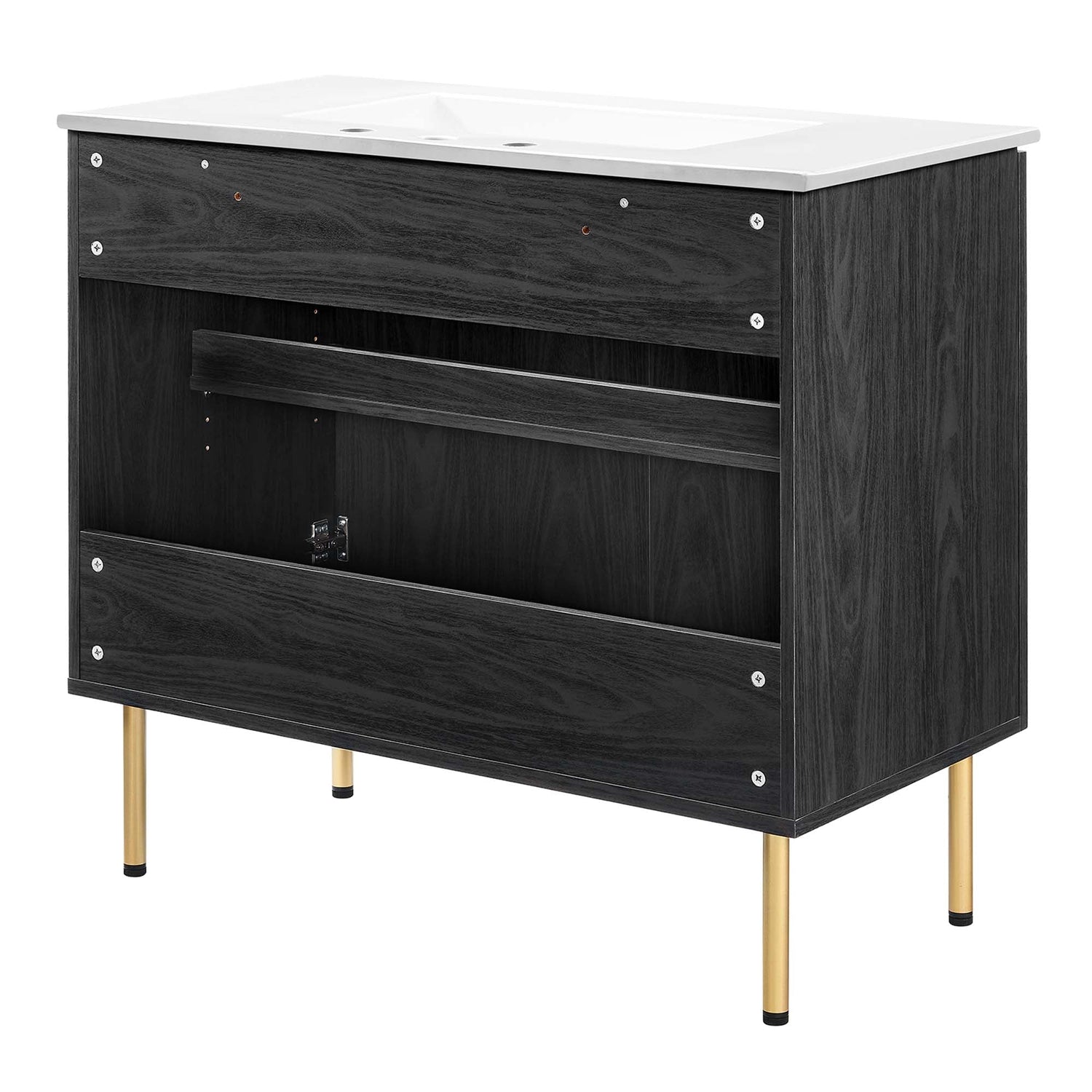 Chaucer Bathroom Vanity with White Basin Included by Modway
