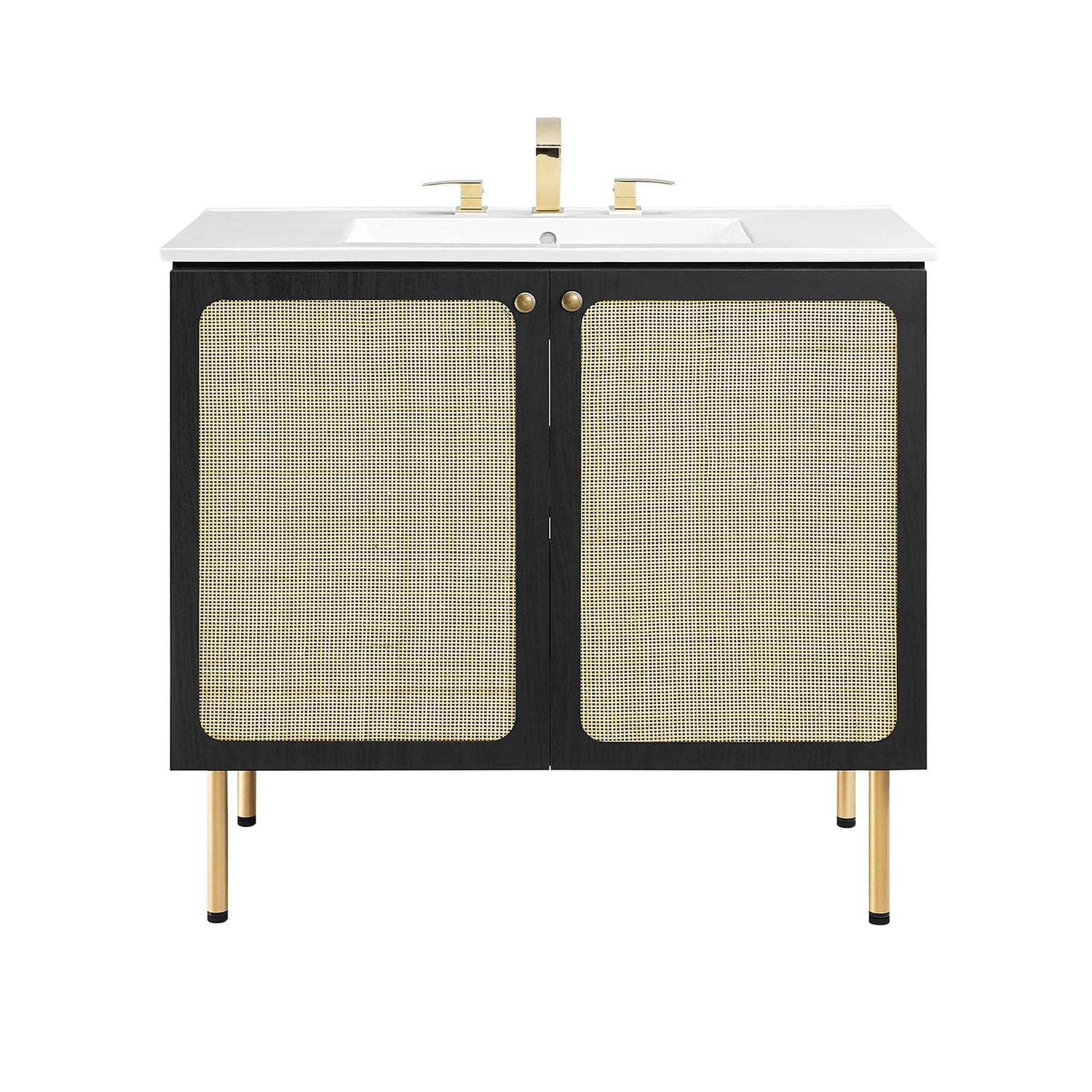 Chaucer Bathroom Vanity with White Basin Included by Modway